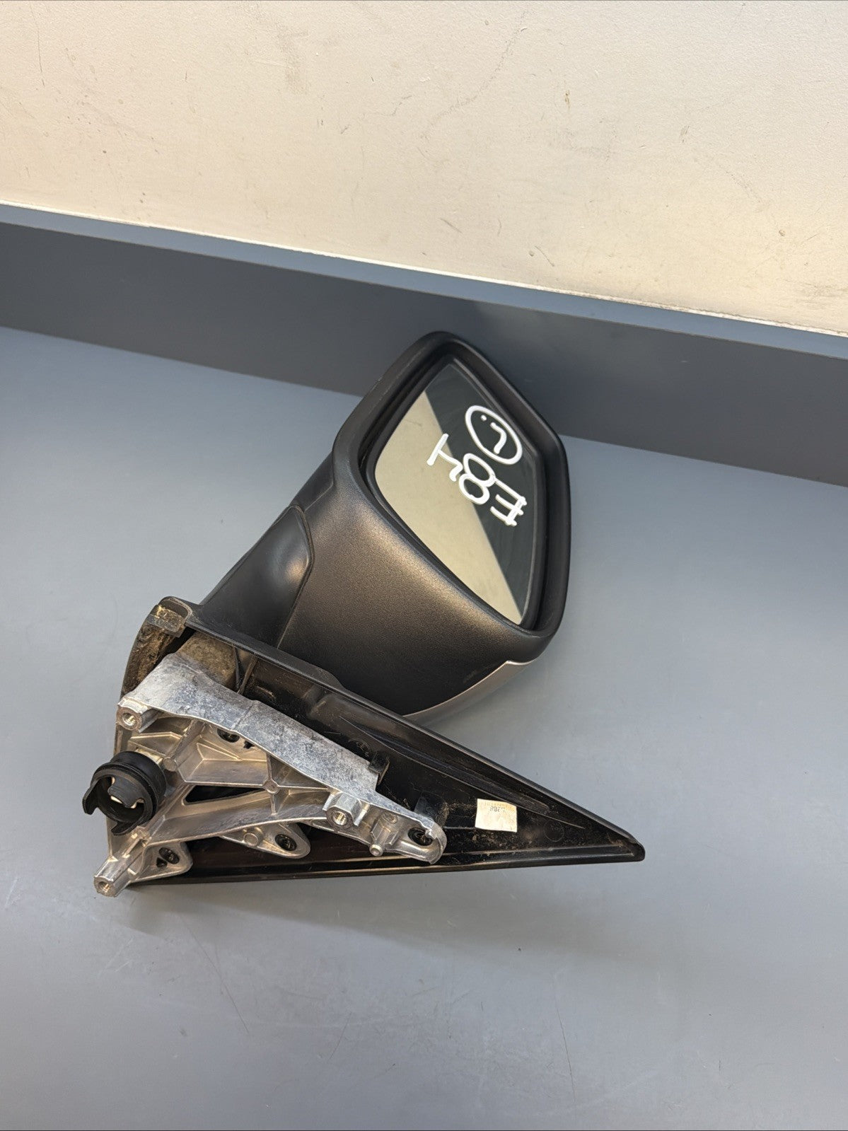 OEM 2012-2013 BMW 328i Driver Left Side View Door Mirror Black E1021185