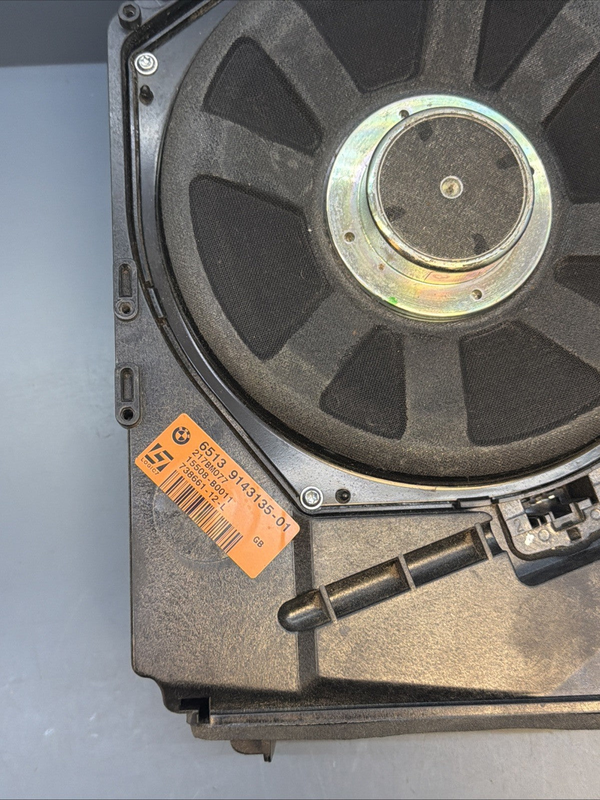 08-13 BMW E90 E92 328i 335i M3 Floor Speaker Subwoofer Left Driver 9143135 OEM