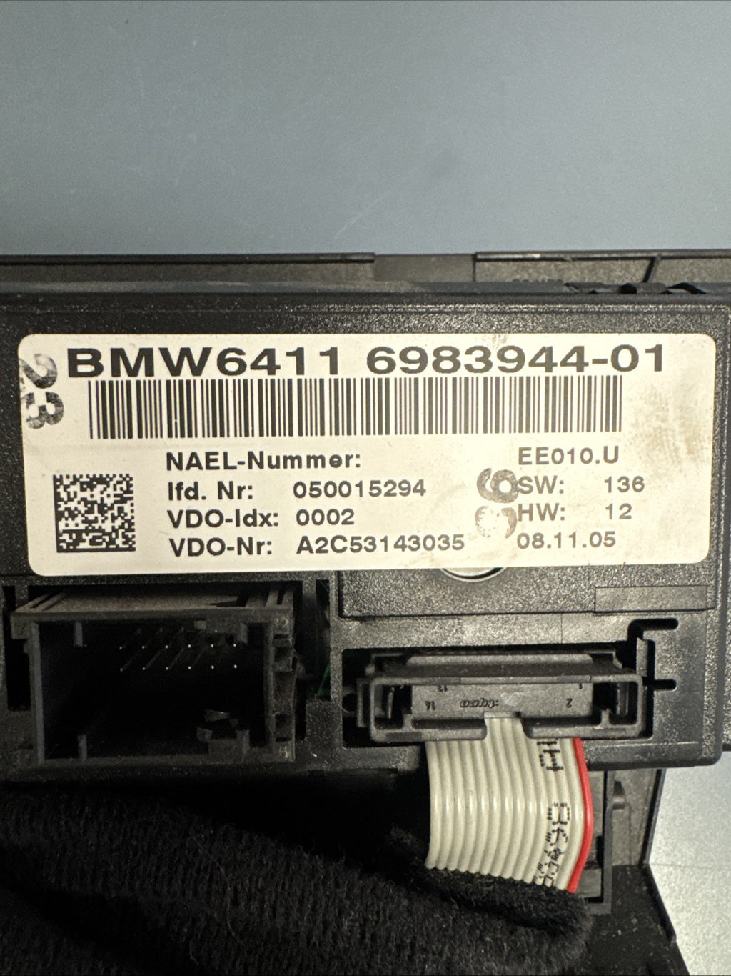 06 BMW 325i A/C HEATER TEMPERATURE CLIMATE CONTROL UNIT 6411 6983944