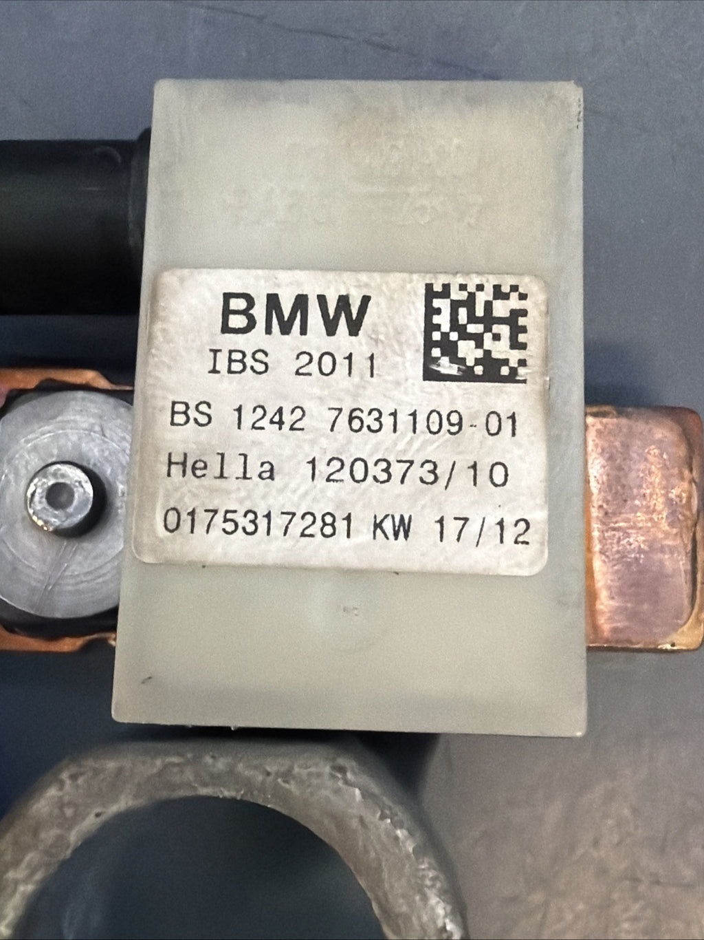 BMW 1 2 3 4 SERIES F20 F22 F30 F32 F36 BATTERY NEGATIVE IBS LEAD CABLE 7631109