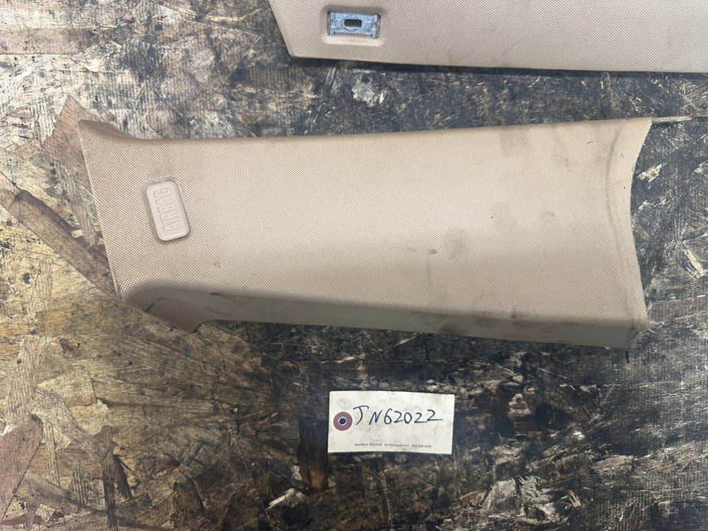 BMW 2003-2010 E83 X3 INTERIOR A+B PILLAR RIGHT+LEFT TRIM COVER BEIGE TAN OEM