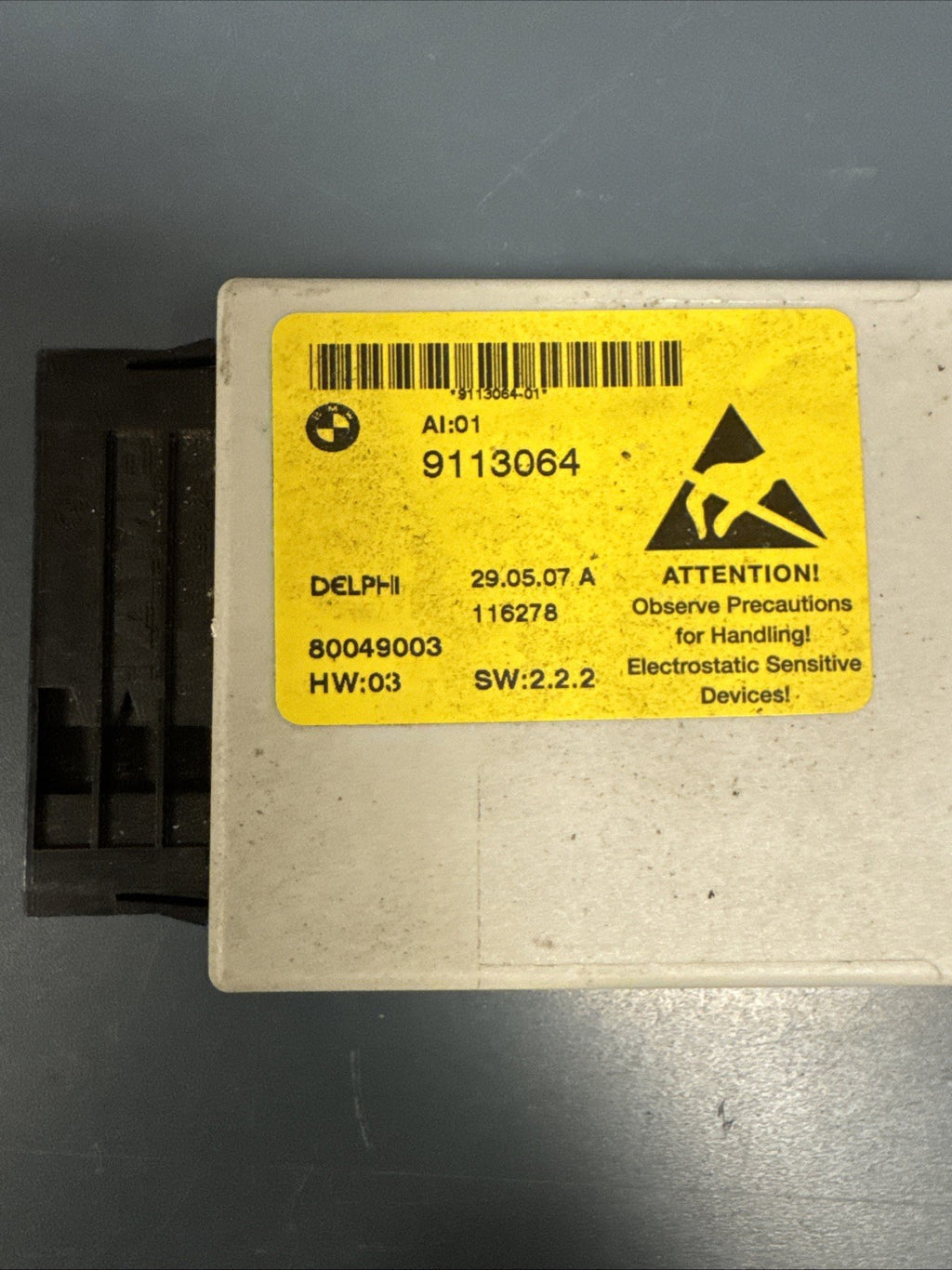 2006-2010 BMW E60 528i 535i 550i I Drive Console Switch Control Module 9113064