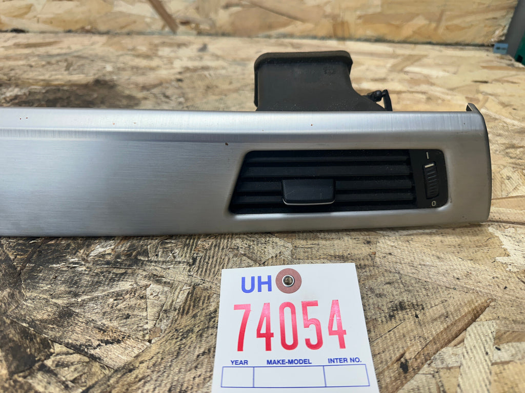 BMW 05-13 E90 3 SERIES RIGHT DASH VENT TRIM ALUMINUM OEM 9147391