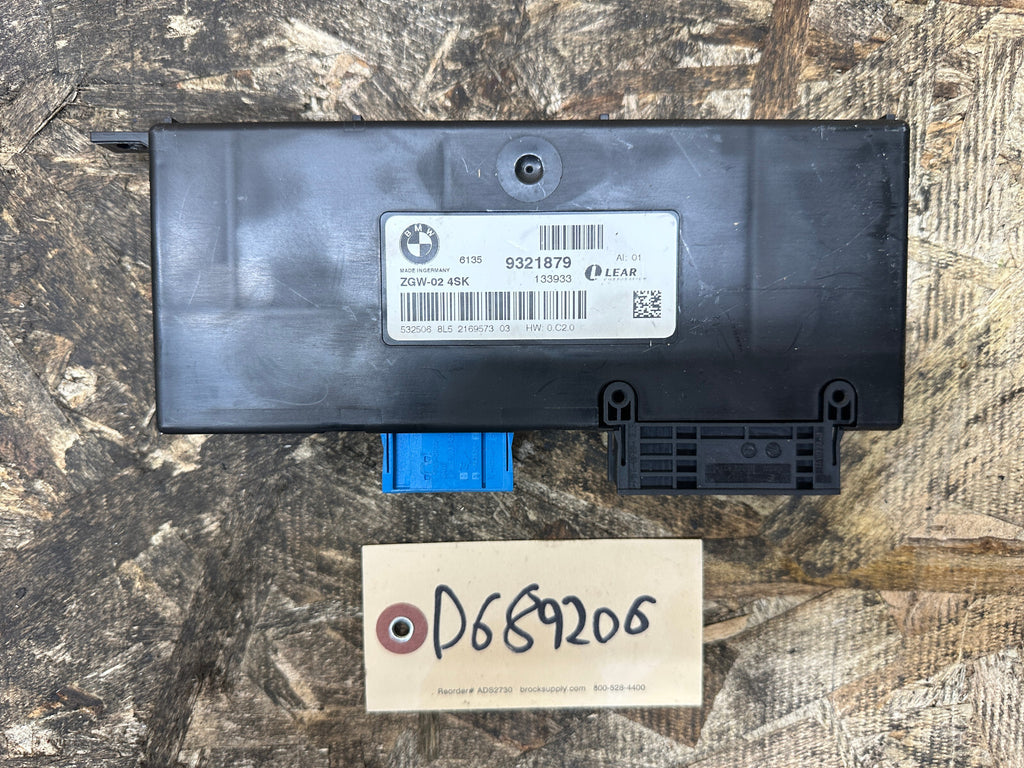 BMW 13-17 F10 5 SERIES LCI BODY CENTRAL GATEWAY CONTROL MODULE OEM 9321879