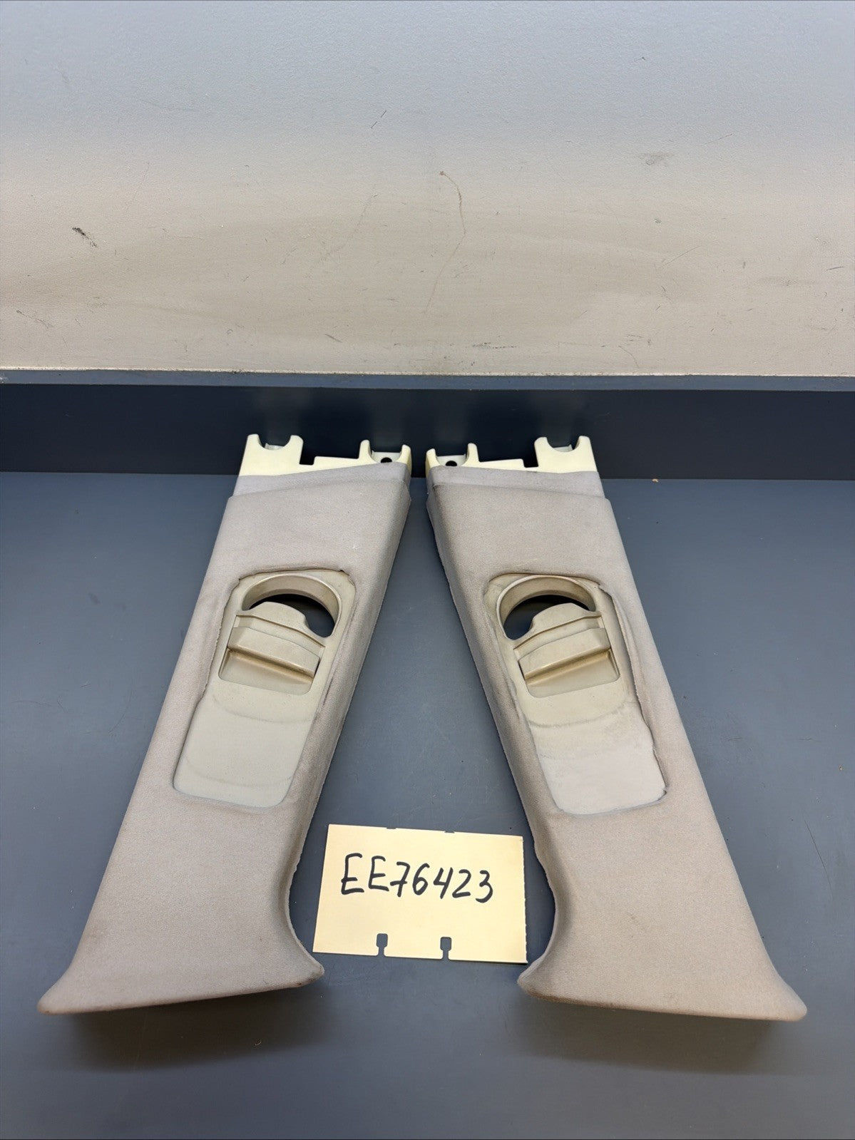 BMW E46 3-series Sedan Right & Left Column B Pillar Cover 8220242 8220241 GREY