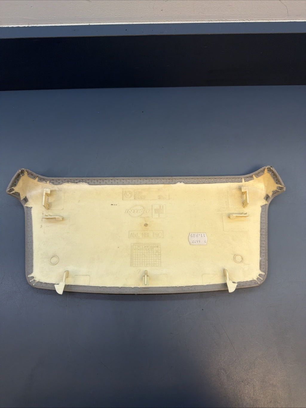 BMW 3 Series E90 Rear Headliner Cover Trim Piece Grey Cloth 7074962