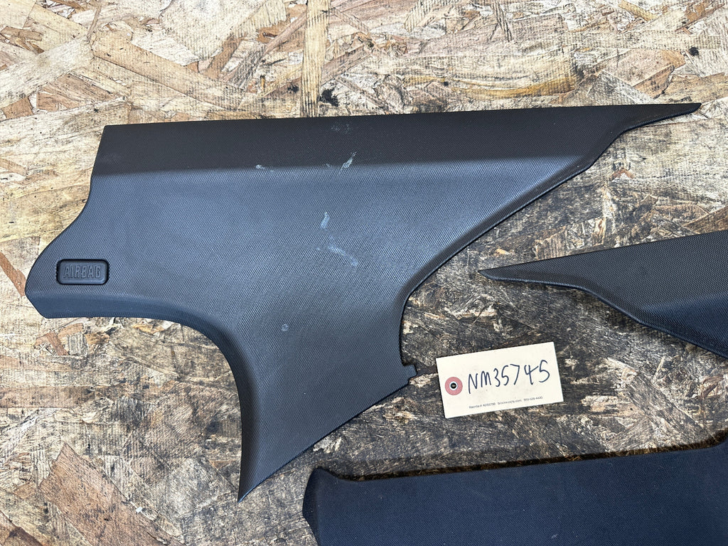 BMW 04-13 E90 3 SERIES C PILLAR+3rd BRAKE LIGHT BLACK INTERIOR TRIM 3PC 7249659