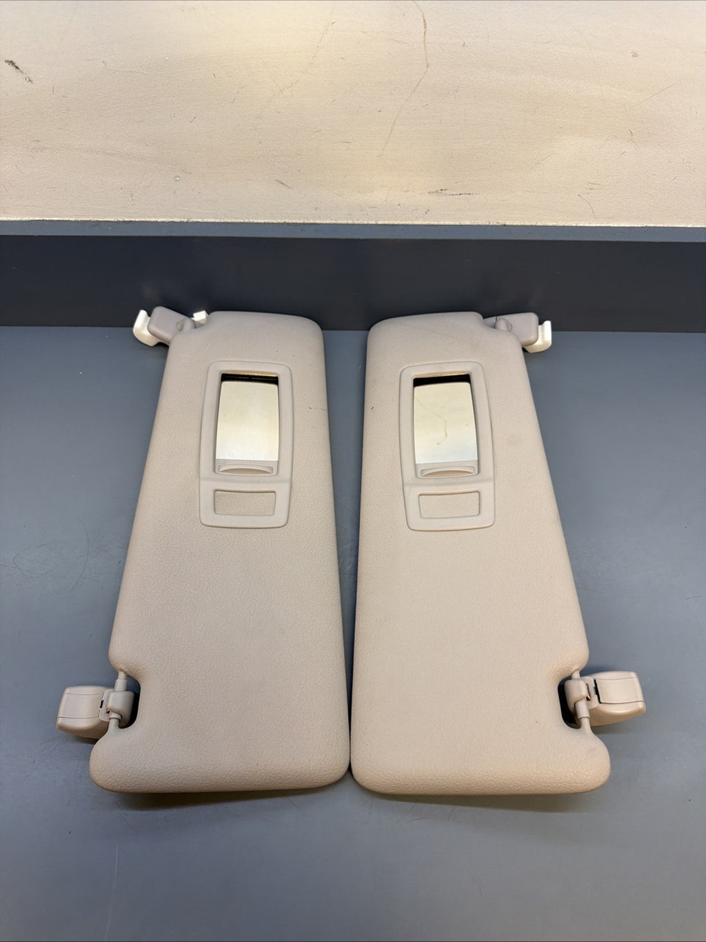 12-19 BMW 3 & 4 SERIES FRONT LEFT & RIGHT SUNVISOR SET GREY 7322293 7322294
