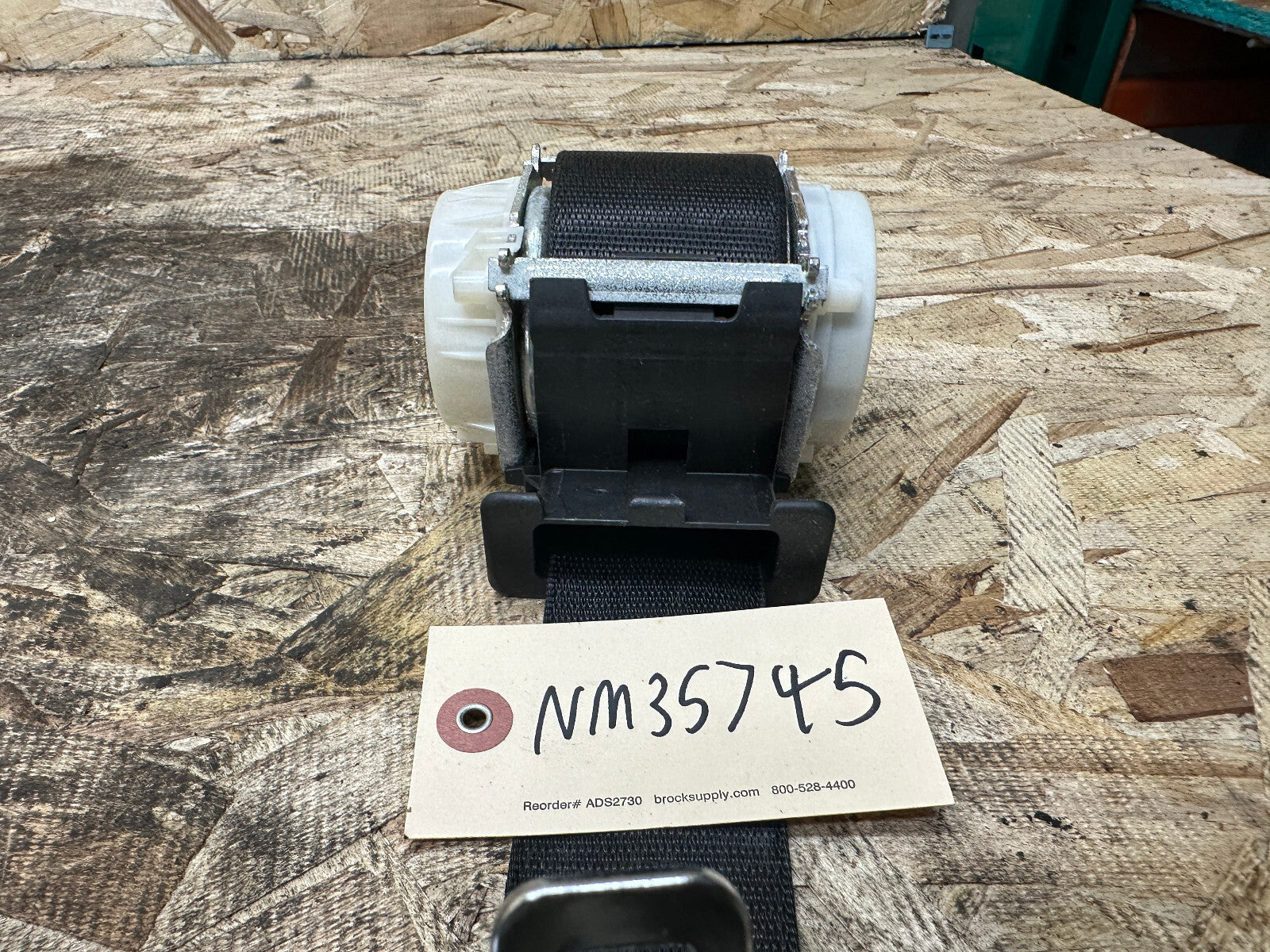 BMW 2006-2012 E90 PASSENGER SIDE SEATBELT RETRACTOR ASSEMBLY BLACK OEM 34006653