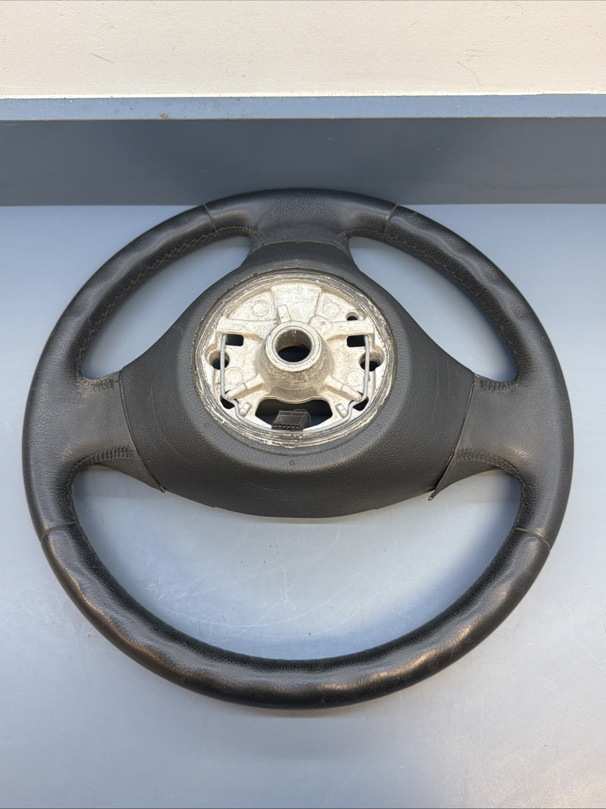 BMW 2006-2012 E90 E9X 3 SERIES BLACK LEATHER STEERING WHEEL OEM 3375E901