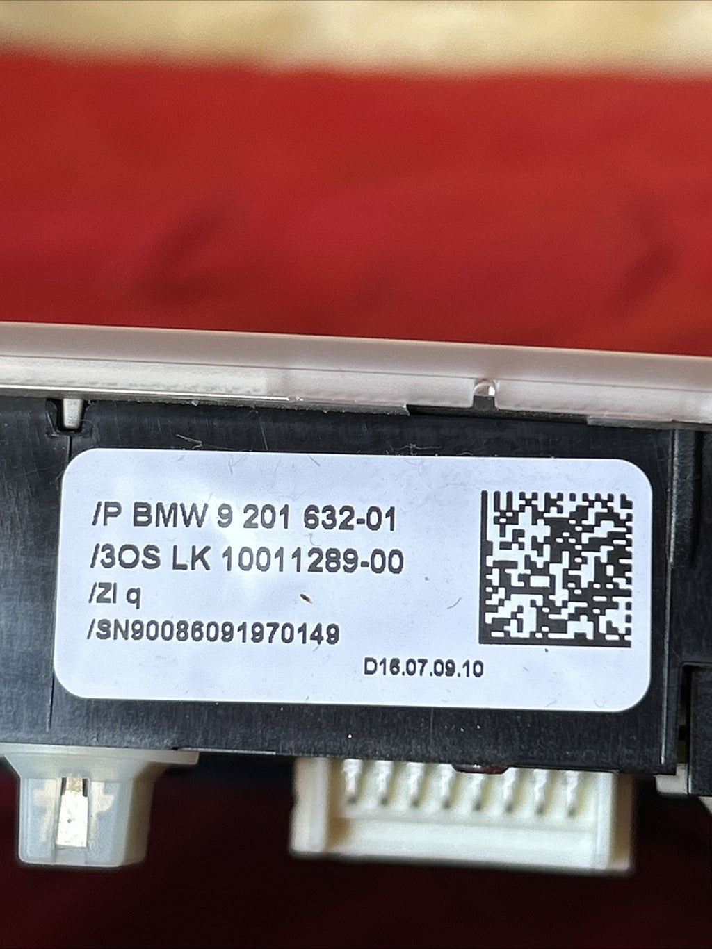 06-11 BMW E90 328I 335I REAR ROOF DOME LIGHT LAMP ASSEMBLY GRAY 9201632-01 OEM