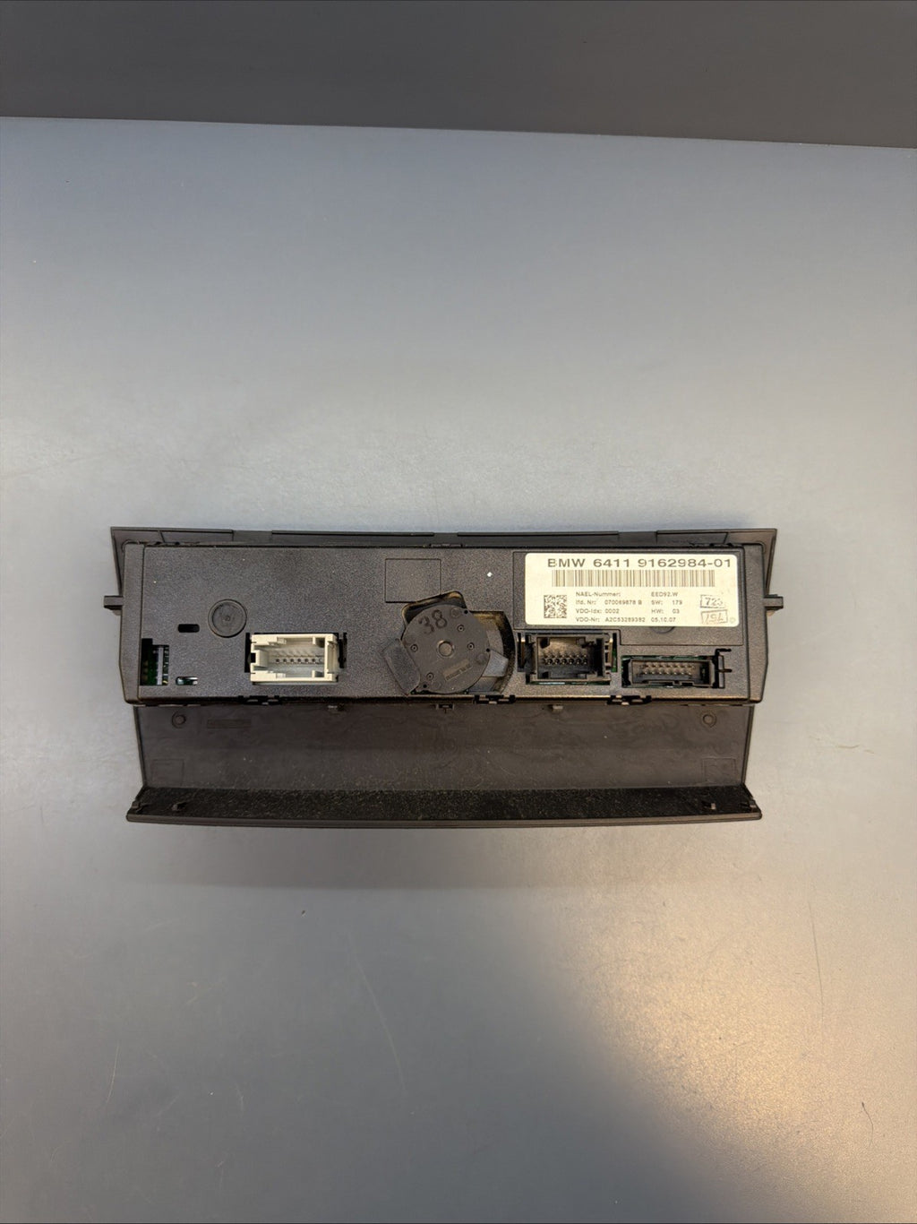 BMW 06-12 E90 E92 AC HEATER CLIMATE CONTROL SWITCH PANEL W HEATED SEATS 9162984