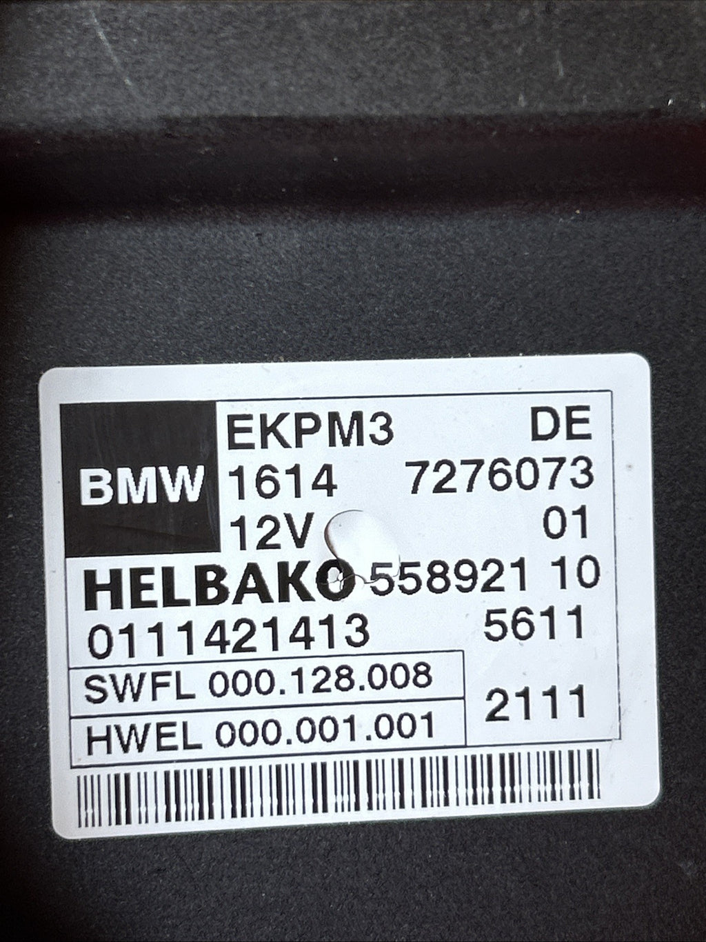 11-18 BMW F30 F25 F36 F22 F07 F10 F01 F02 FUEL PUMP CONTROL UNIT 7276073 EKPM3