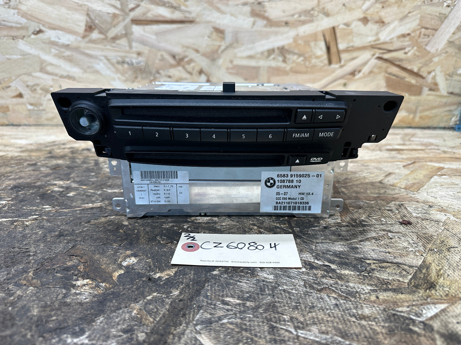 BMW 2003-2010 E60 5 SERIES 535xi NAVIGATION RADIO CD DV PLAYER OEM 9159025