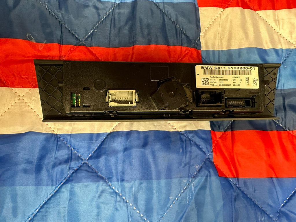 07-11 BMW E82 E88 E90 E92 HVAC HEATER A/C CLIMATE CONTROL SWITCH OEM 9199260