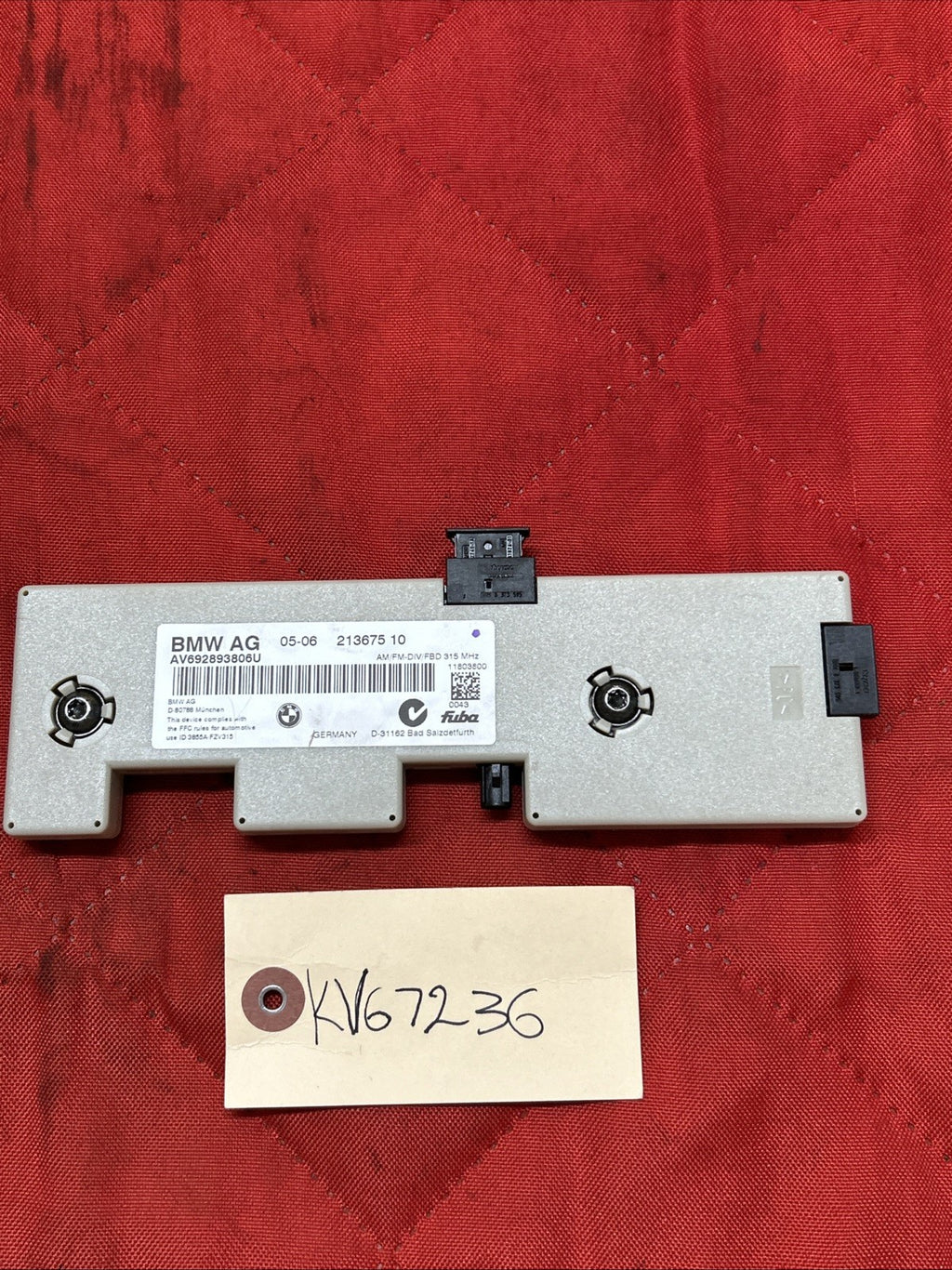 ANTENNA AMPLIFIER CONTROL MODULE BMW E90 335i 330i 328i 21367510