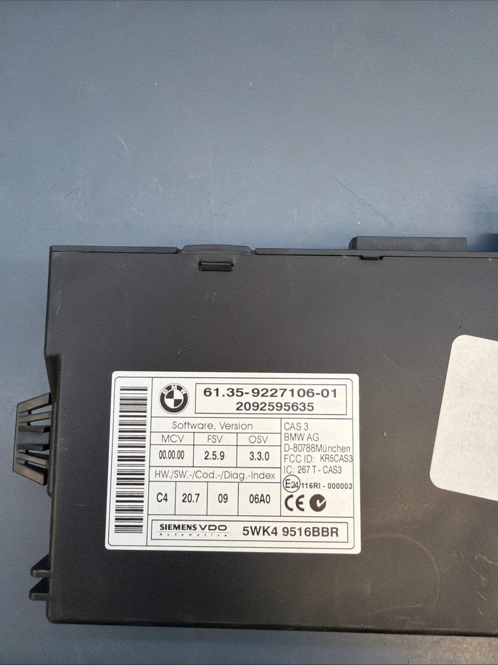 2009-2013 BMW X5 35D 335D E90 E70 DIESEL M57 ENGINE DME ECU CAS KEY SET 8506420