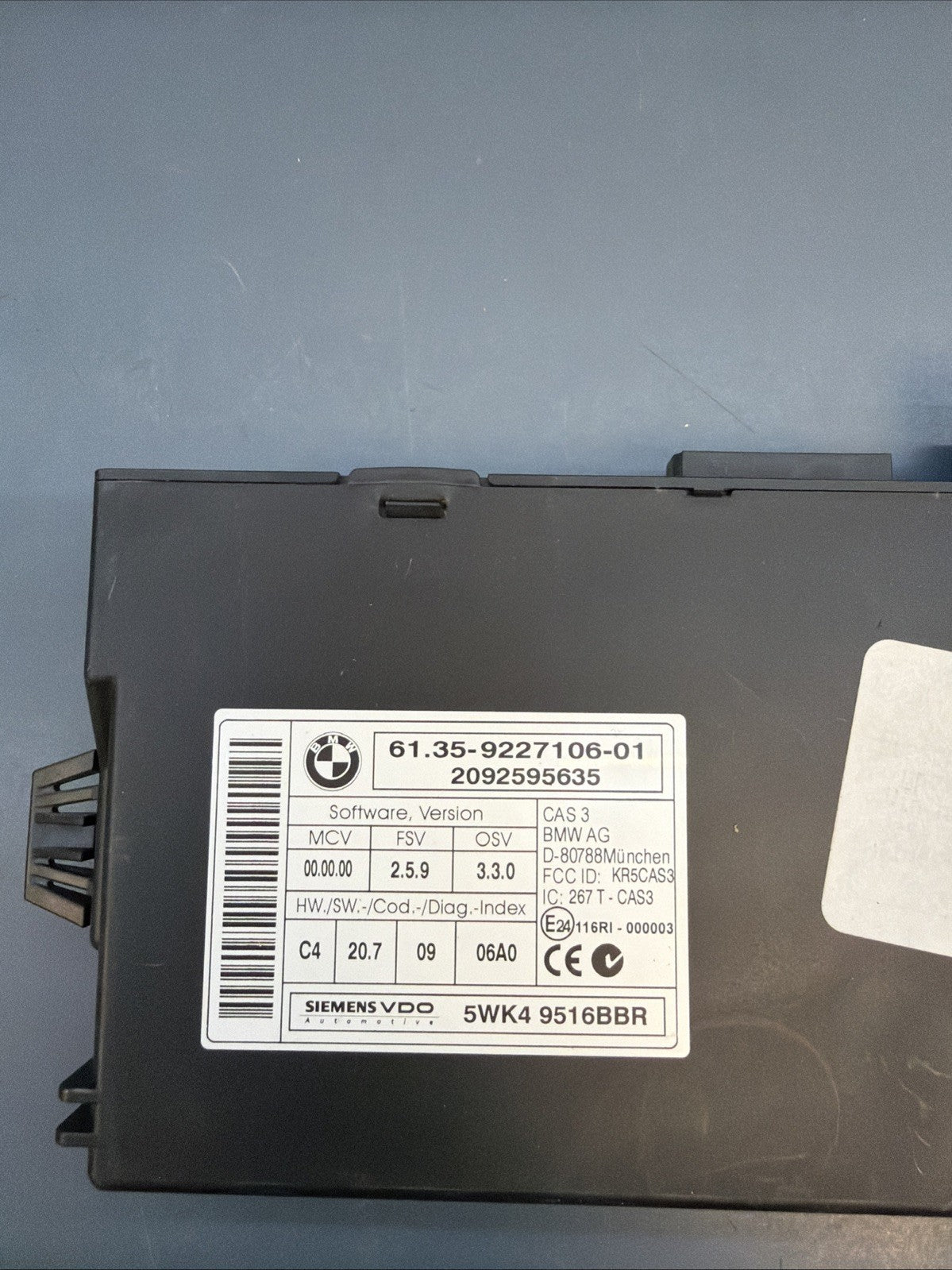 2009-2013 BMW X5 35D 335D E90 E70 DIESEL M57 ENGINE DME ECU CAS KEY SET 8506420
