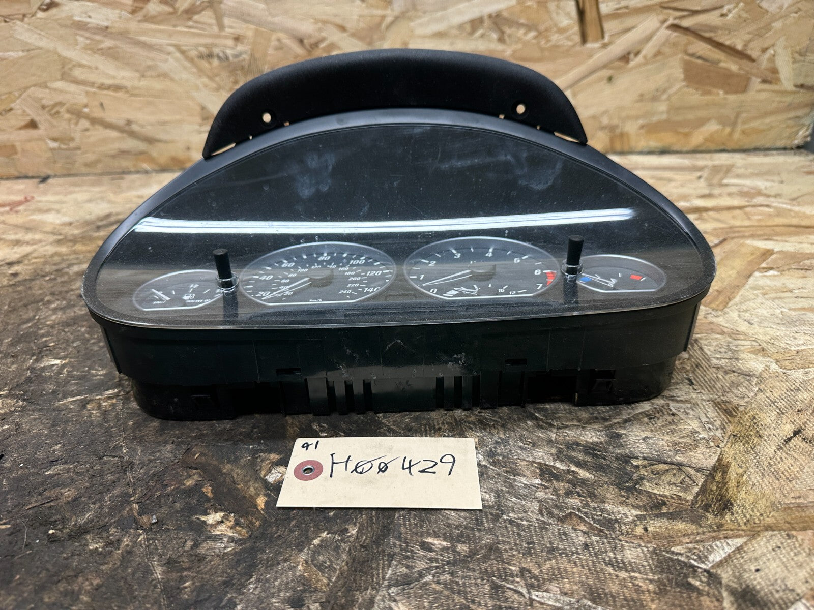 BMW 1999-2006 E46 SPEEDOMETER INSTRUMENT GAUGE CLUSTER BLACK MPH OEM 6911319