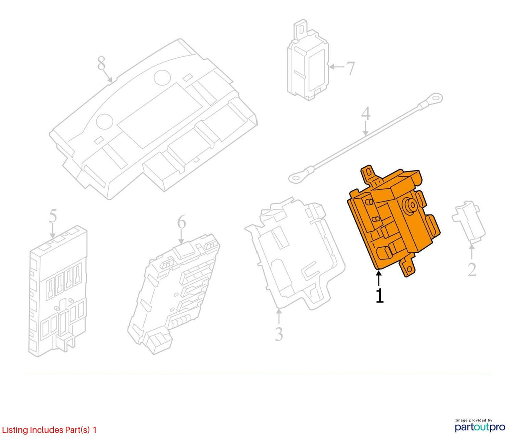 OEM BMW F01 F10 F12 F15 F16 F22 F30 F32 F36 F87 Integrated supply module 7591534
