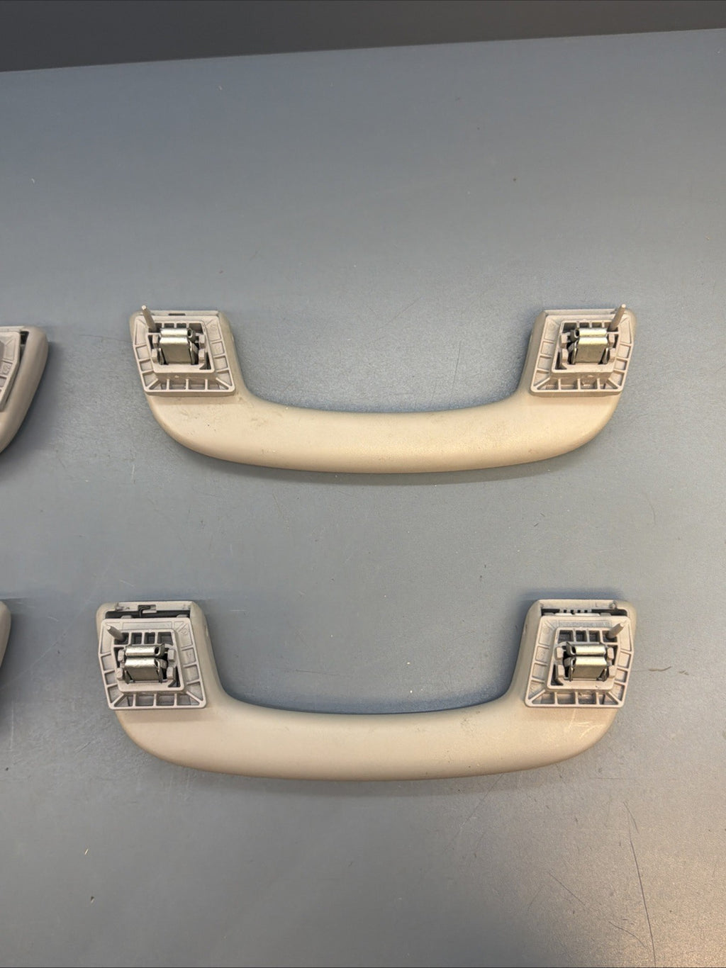 12-16 BMW 328I F30 SEDAN FRONT & REAR UPPER ROOF GRAB HANDLE SET OF 4 OEM GRAY