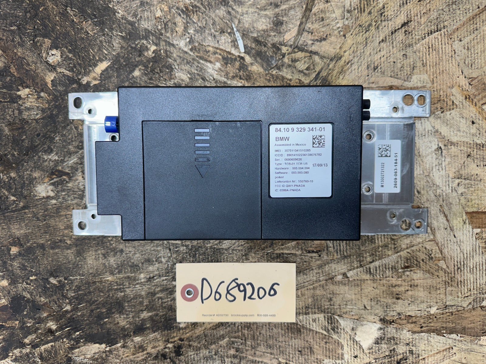 BMW 2010-2019 3 5 SERIES X3 X5 BLUETOOTH TELEMATICS CONTROL MODULE OEM 9329341