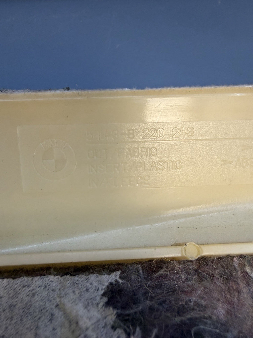 99-05 BMW E46 SEDAN Pair Of Left & Right Rear C Pillar Trim Panel BEIGE 8220243