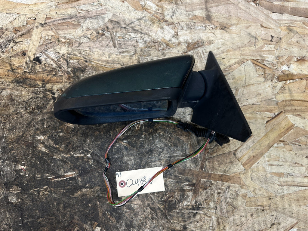 BMW 1995-2001 E38 7 SERIES GREEN DRIVER SIDE MIRROR OEM 010371