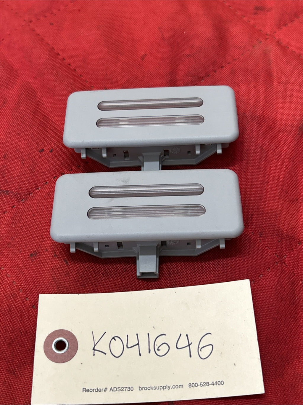 06-11 BMW E60,E61,E90,E91,E92 SUN VISOR INTERIOR LIGHT 6962011 SET OF 2 GREY
