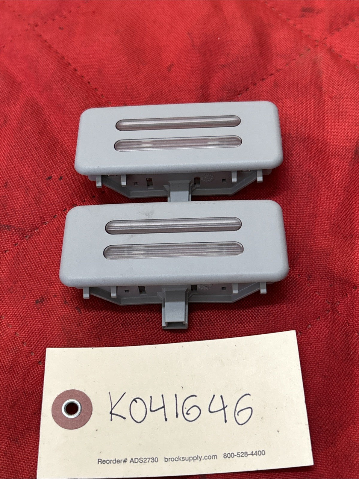 06-11 BMW E60,E61,E90,E91,E92 SUN VISOR INTERIOR LIGHT 6962011 SET OF 2 GREY