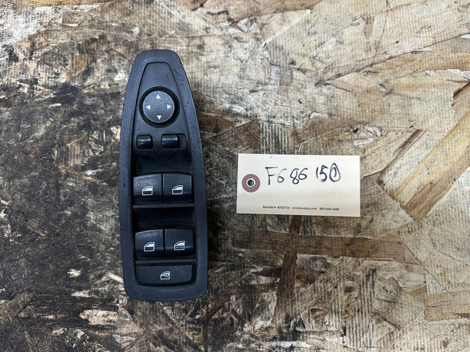 BMW 2012-2019 F30 DRIER SIDE MASTER WINDOW MIRROR SWITCH OEM 9208111