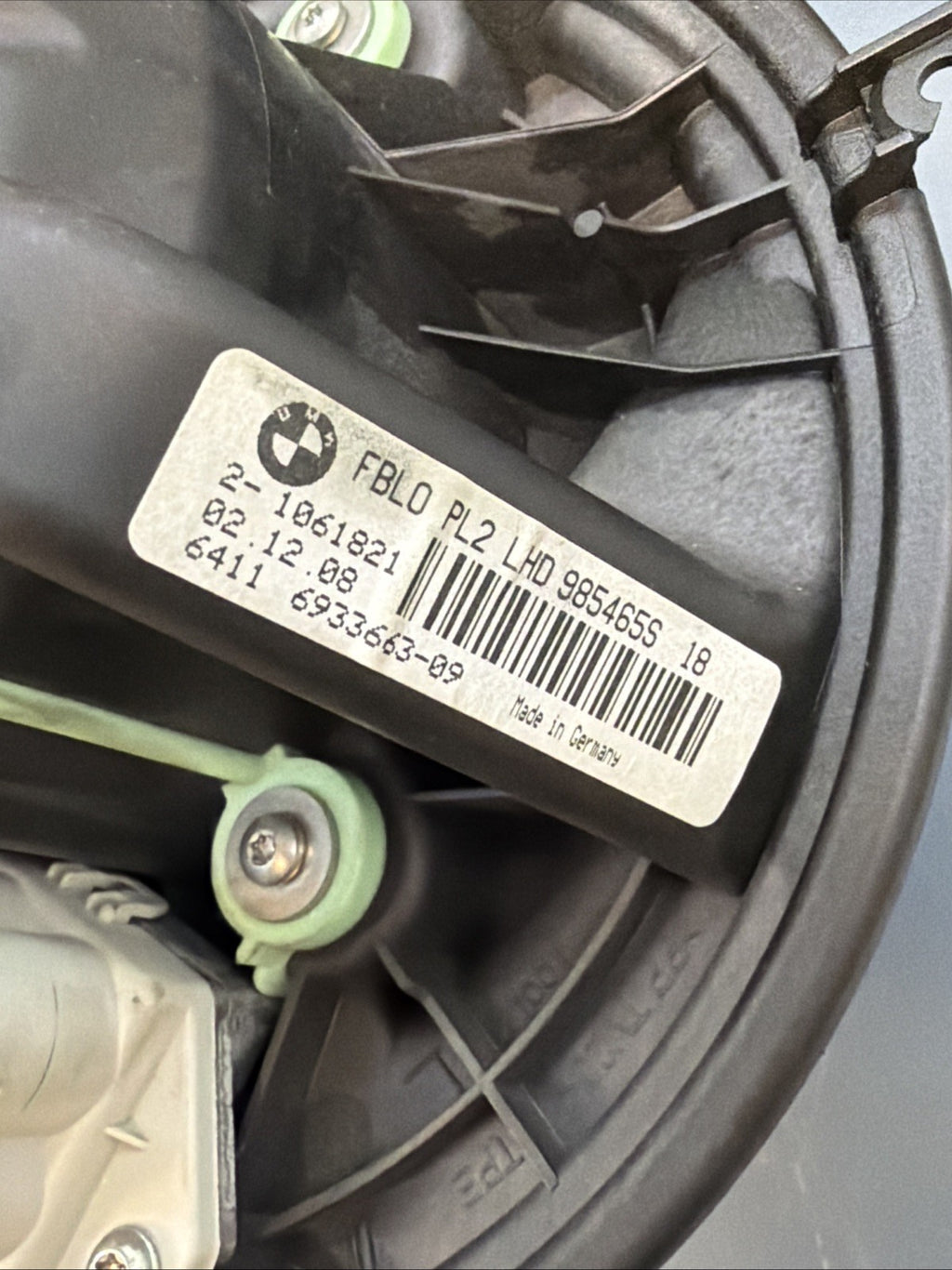 07-13 BMW X1 X3 E82 E90 E92 128I 135I 328I 335I HEATER BLOWER MOTOR FAN 6933663