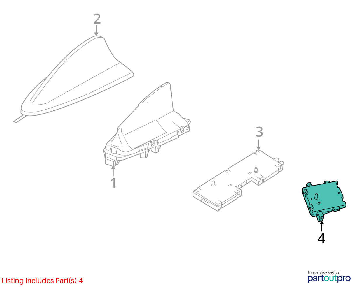 07-13 BMW X5 E70 Diversity Trap Circuit Antenna Amplifier Module 9141491 OEM