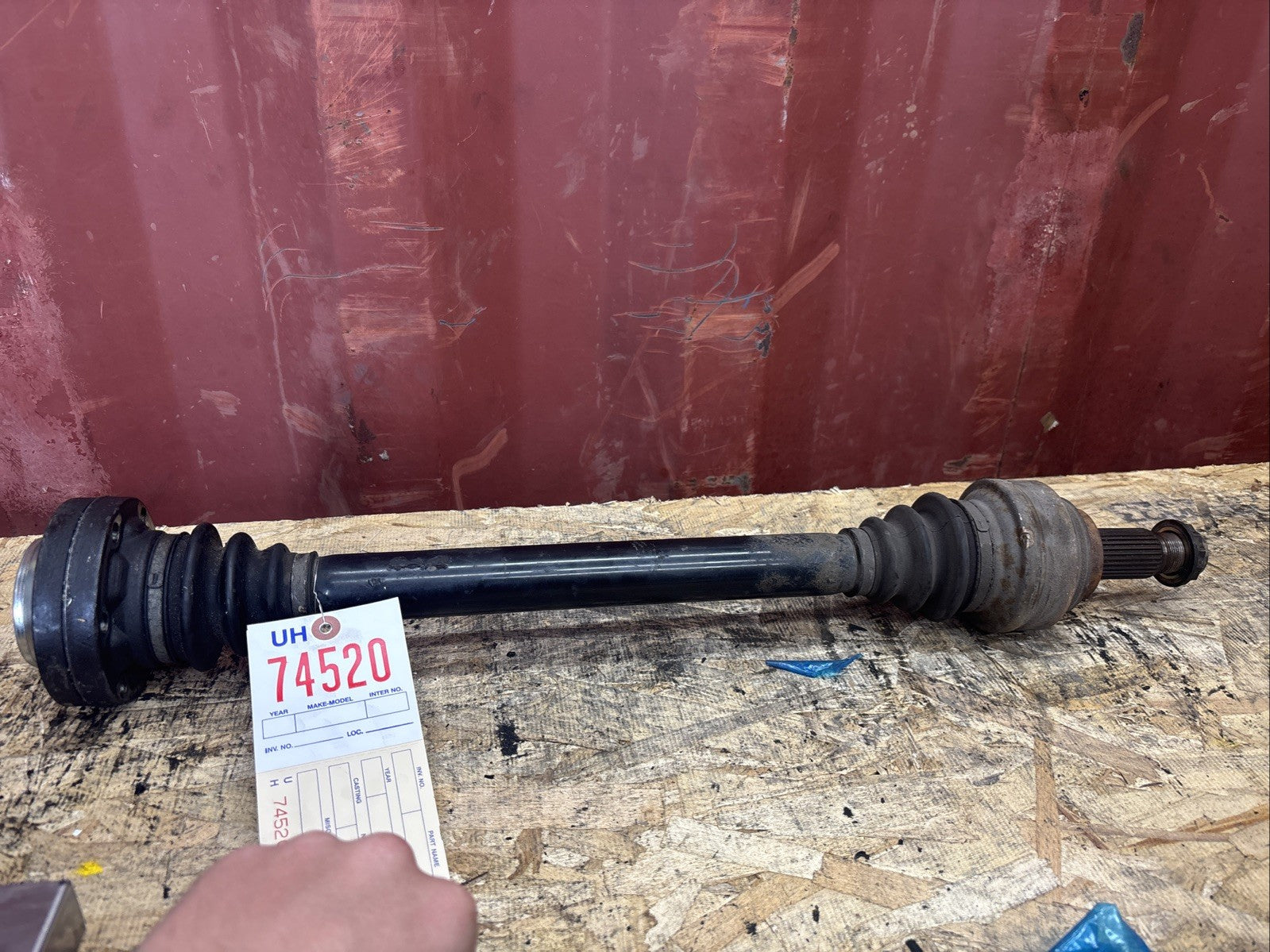 BMW OEM CV AXLE REAR LEFT  5 SERIES E60 USED N54 ENGINE 2003-2010 3320 7572429