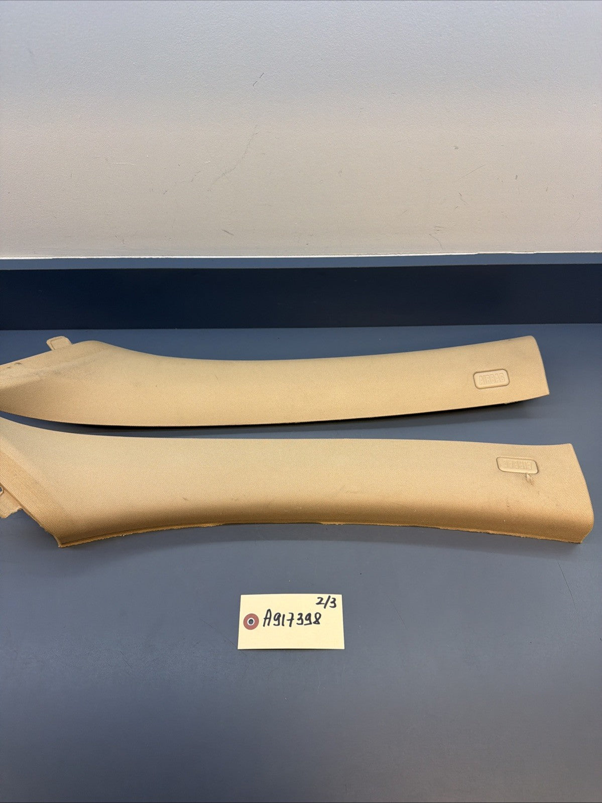 BMW E90 335xi Series 4dr Front Left & Right A Pillar Cloth Trim 7058332 7058331