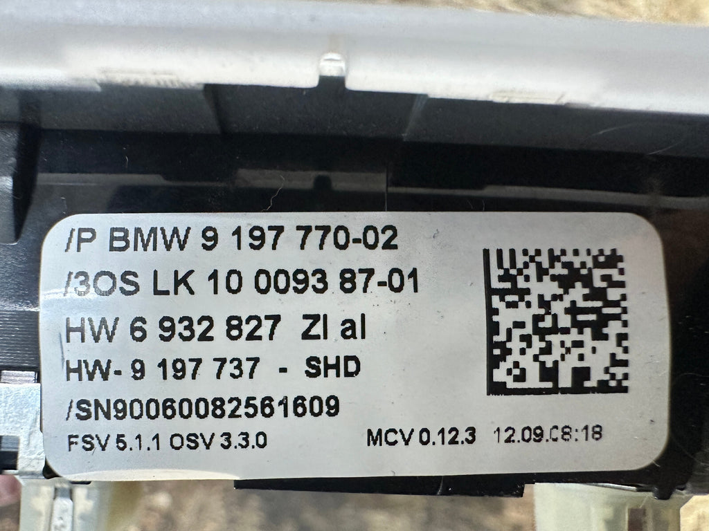 BMW 04-12 BROKEN E90 BEIGE OVERHEAD FRONT READING LIGHT+SUNROOF SWITCH 9197770