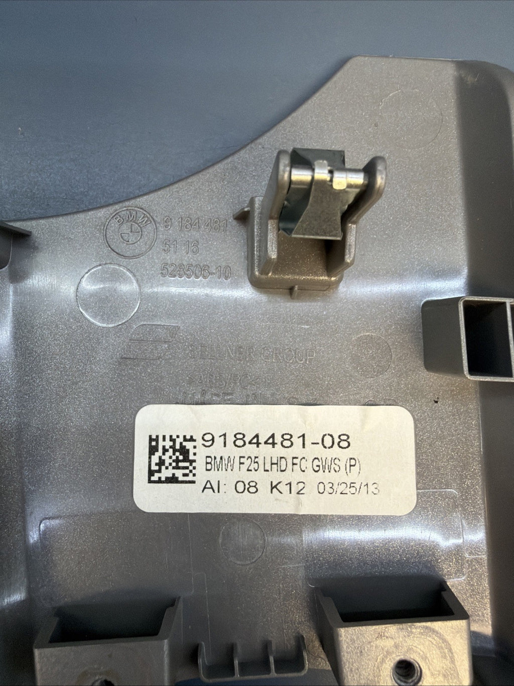 2011-2018 BMW X3 F25 Front Center Console Moulding Trim Silver OEM 9184481