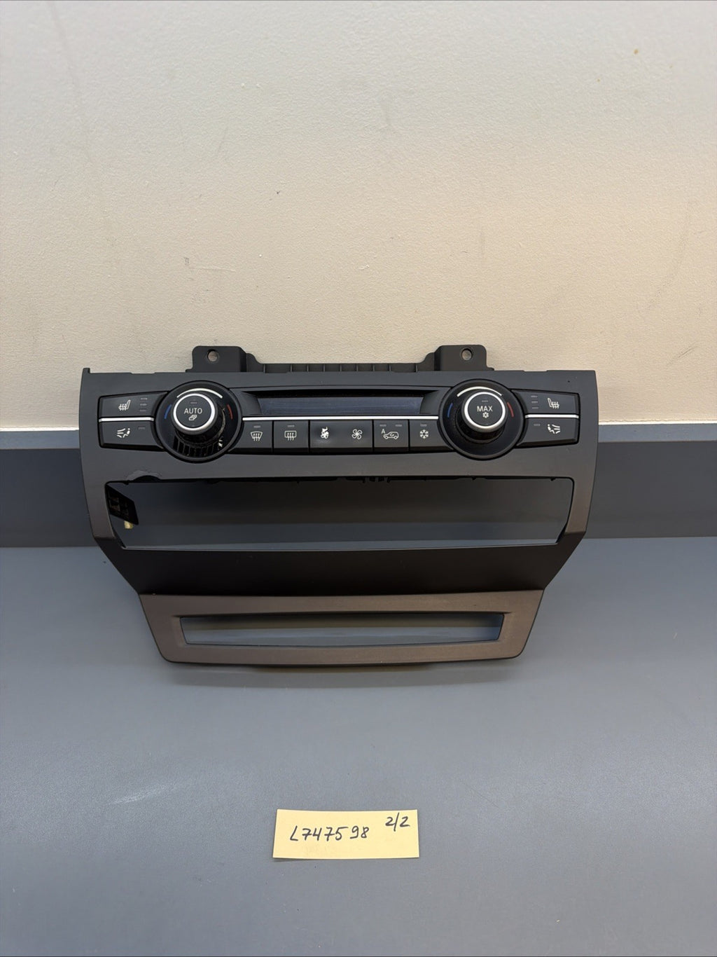07-13 BMW E70 X5M X6 AC Heat Temperature Control Panel W/ TRIM OEM 9234335