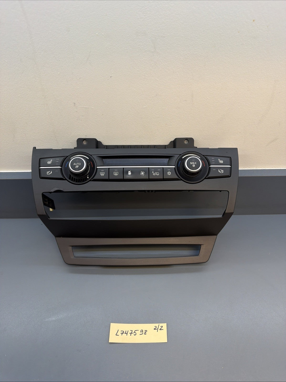 07-13 BMW E70 X5M X6 AC Heat Temperature Control Panel W/ TRIM OEM 9234335