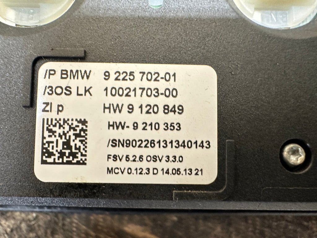 BMW 07-13 E88 1 SERIES FRONT OVERHEAD DOME LIGHT SWITCH CLUSTER OEM 9225702