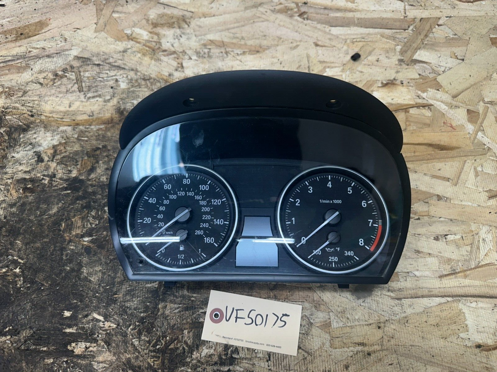 BMW 2006-2012 E90 E92 3 SERIES SPEEDOMETER GAUGE CLUSTER MPH 130K OEM 9141653