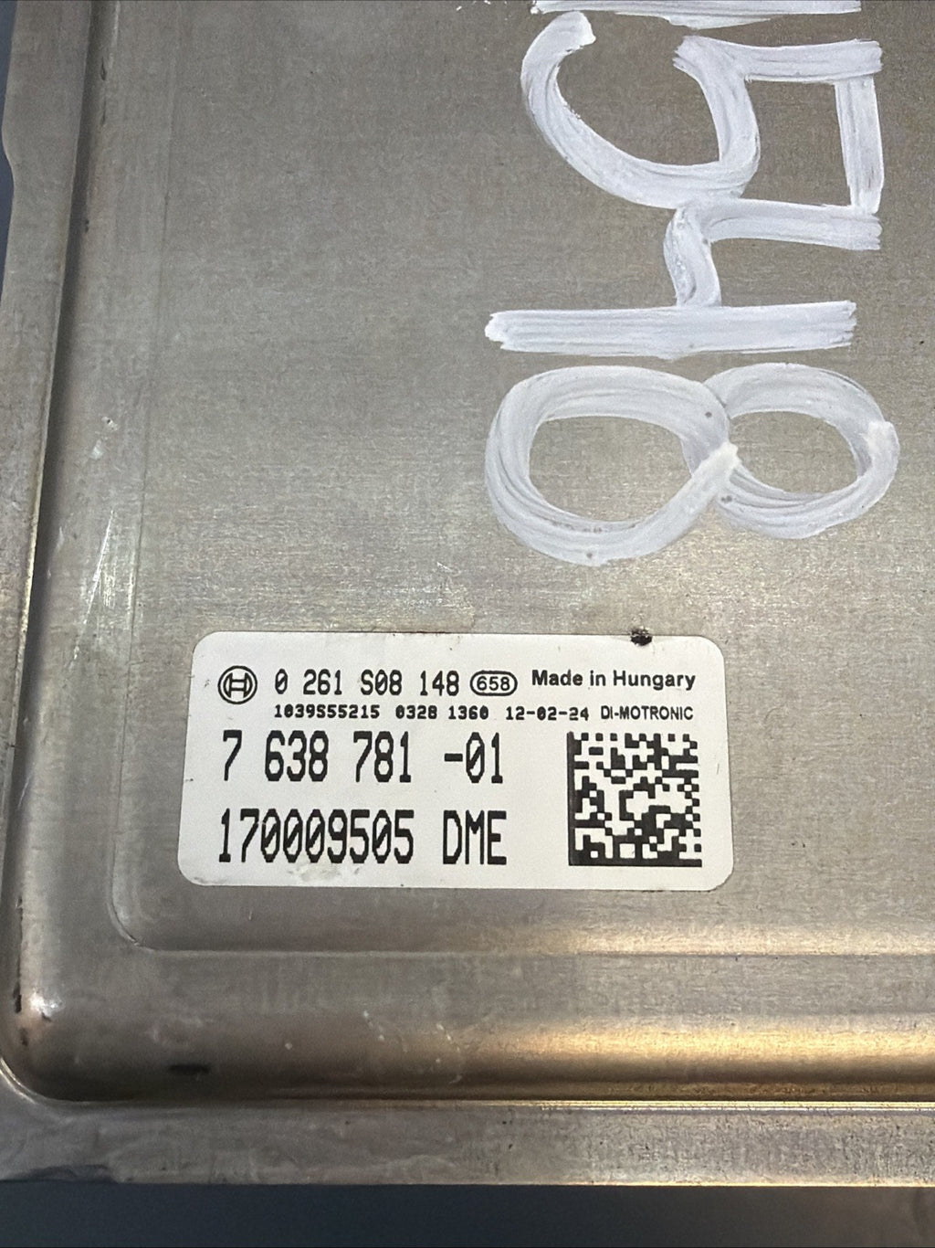 2011-13 BMW 535i ECM DME ECU ENGINE CAS4 MODULE KEY 7638781 0261S08148