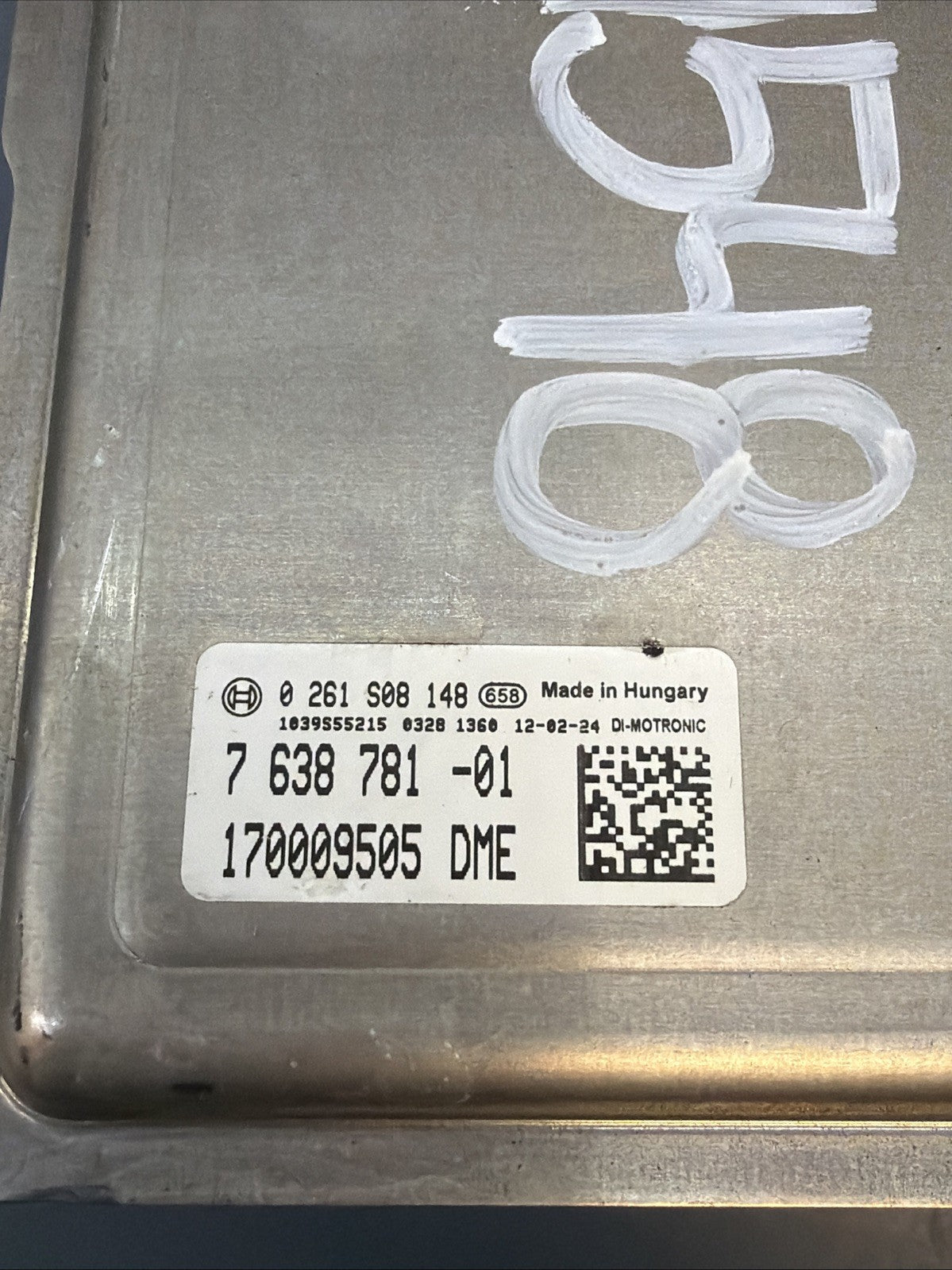 2011-13 BMW 535i ECM DME ECU ENGINE CAS4 MODULE KEY 7638781 0261S08148