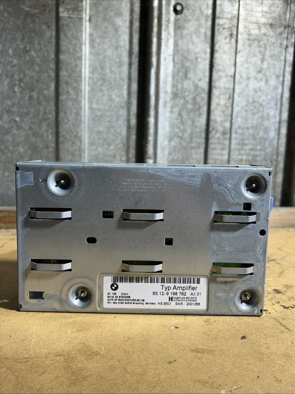 08-10 BMW 528 535 E60 AUDIO SYSTEM HARMAN BECKER AMPLIFIER AMP OEM 9198762