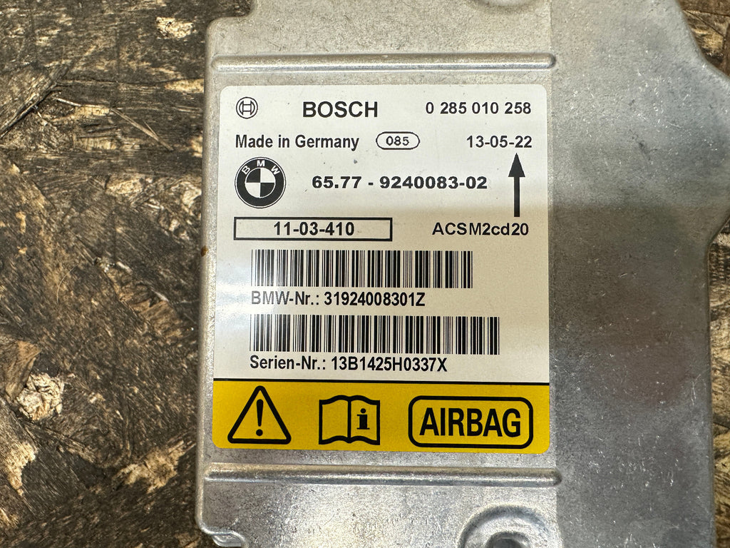 BMW 07-15 1 SERIES X1 X5 X6 SRS CONTROL MODULE CRASH SENSOR OEM 9240083