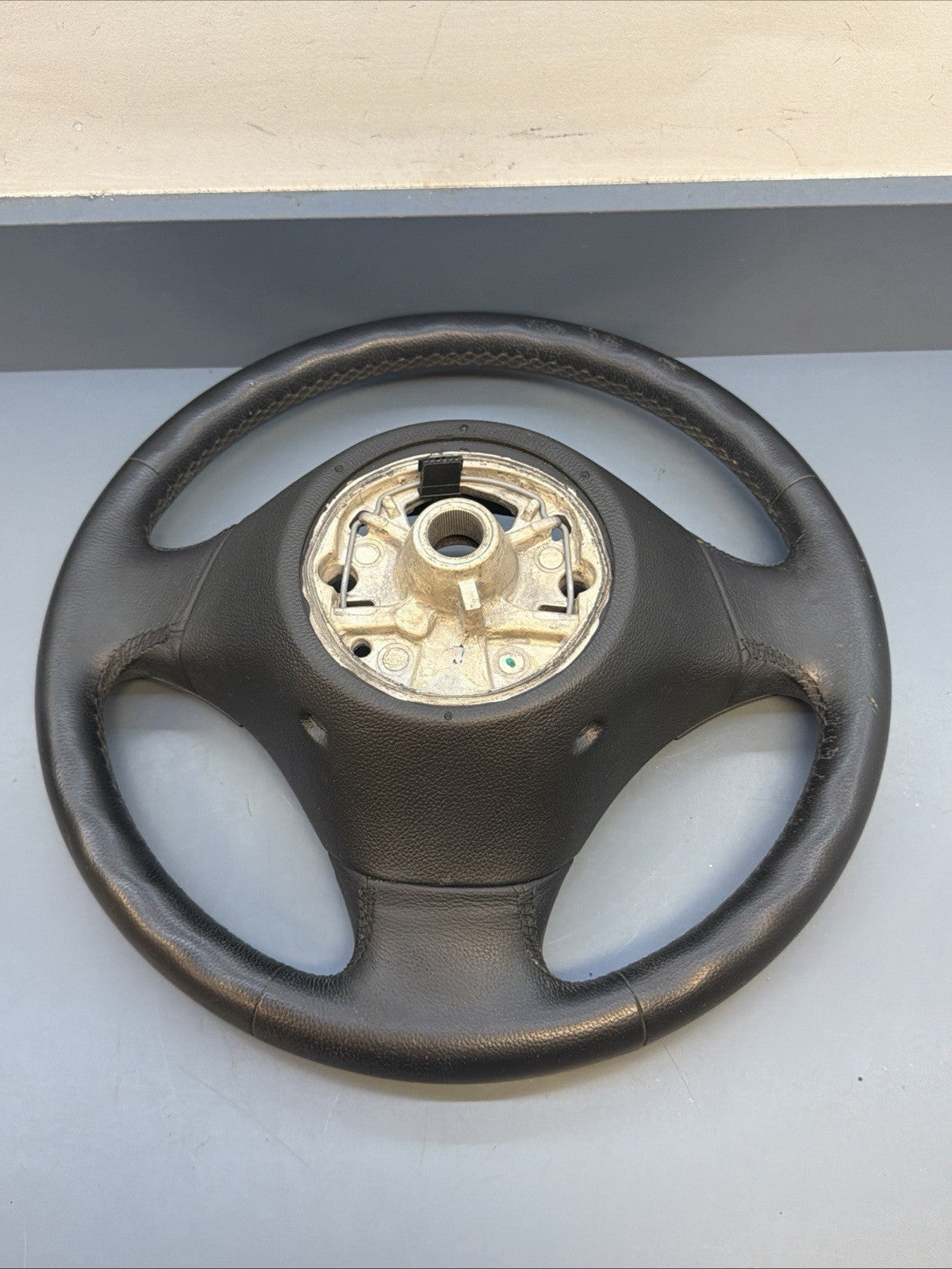 BMW 2006-2012 E90 E9X 3 SERIES BLACK LEATHER STEERING WHEEL OEM 3375E901