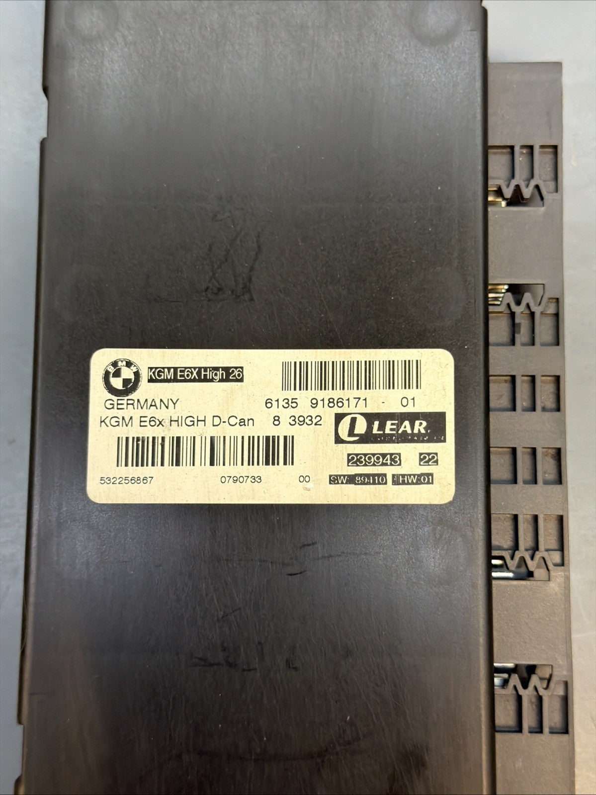 2008-2010 BMW E60 E63 E64 GATEWAY BODY CONTROL MODULE BCM OEM 9186171