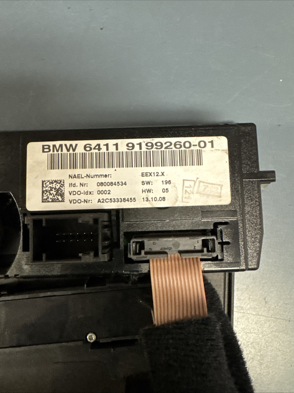 06-11 BMW E90 128i 328i E92 CLIMATE CONTROL UNIT HEATED SEATS 9199260