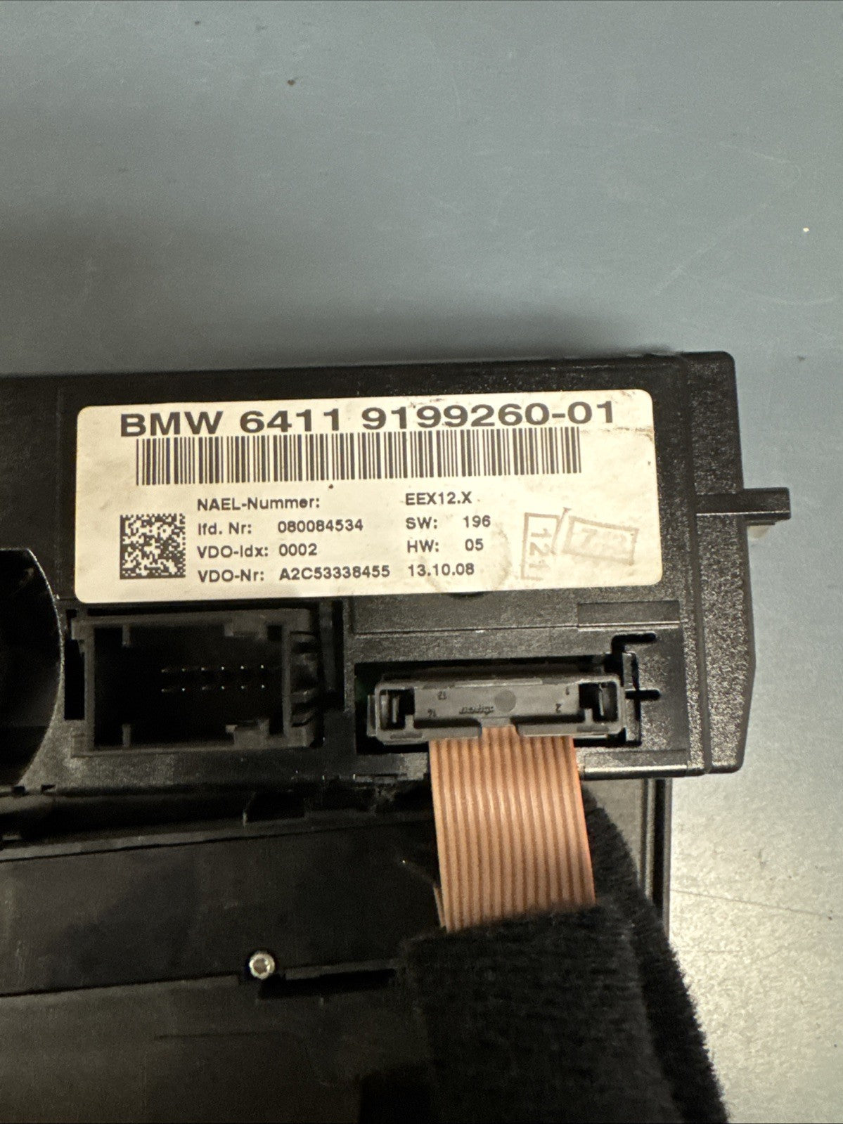 06-11 BMW E90 128i 328i E92 CLIMATE CONTROL UNIT HEATED SEATS 9199260