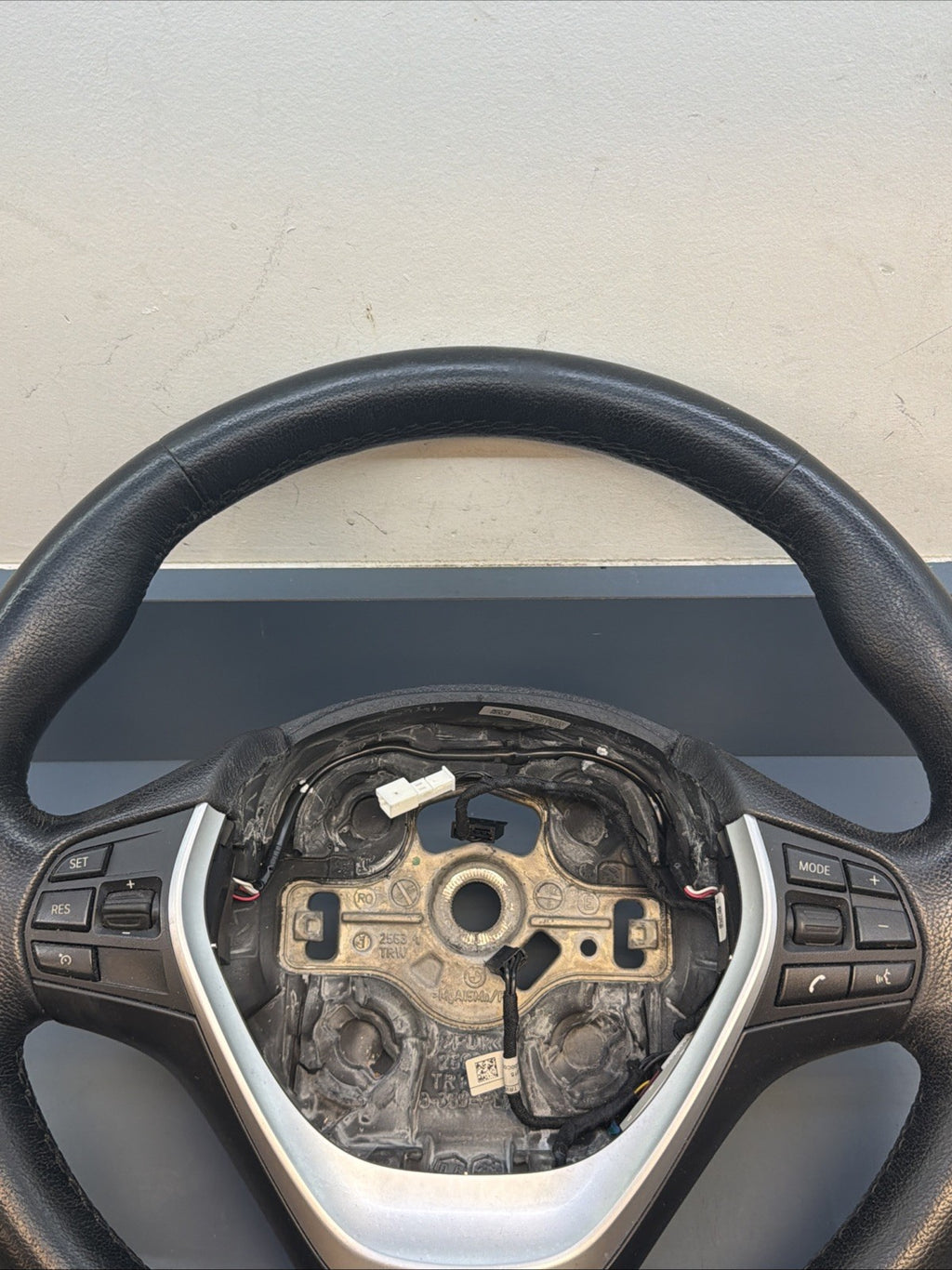 12-18 BMW F30 F32 328i 435i LEATHER SPORT STEERING WHEEL OEM 9218380